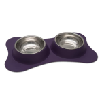 Comedero Flexible Loving Pets morado
