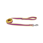 Correa Perro Pro Reflectivo Morado & Amarillo - S